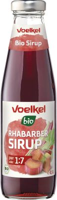 Voelkel Bio Sirup Rhabarber 500ml in Glasflasche